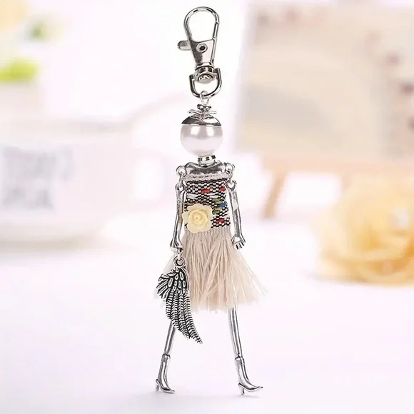 Doll Bag Charm/Key Chain - GrassSkirt NEW - Picture 2 of 4